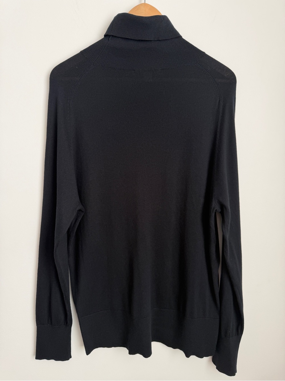 Pendleton Silk Cotton Cashmere Black Turtleneck Sweater Size XL - Picture 2 of 9